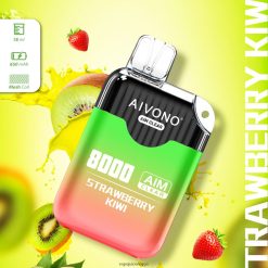 Aivono AIM CLEAR 8000 jordbær kiwi - P26VZ8210 Vape Juice