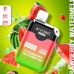 Aivono AIM CLEAR 8000 jordbær vannmelon - P26VZ8208 Vape Juice