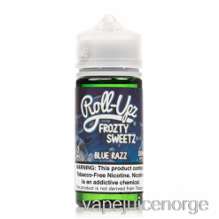 Vape Juice Blå Bringebær Is - Juice Roll-upz E-væske - 100ml 6mg