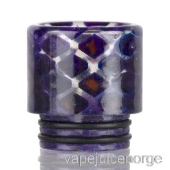Vape Med Nikotin 810 Klar Slangeskinn Harpiks Drypptupp Mørk Lilla