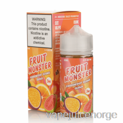 Vape Med Nikotin Pasjonsfrukt Appelsin Guava - Frukt Monster - 100ml 3mg