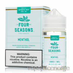 Vape Uten Nikotin Menthol - Fire årstider - 60ml 3mg