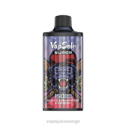 Vapsolo SUPER engangs vape svart is drangofruit jordbær 8Z8D125 Vape Pen